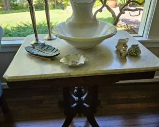 marble top table