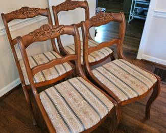 Rose back dining chairs