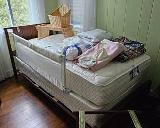 Twin bed, bed rail