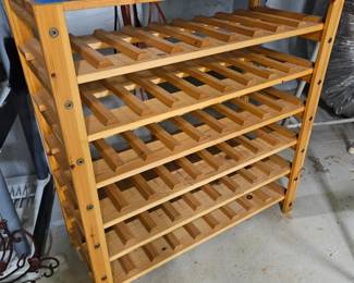 Wood wine rack