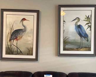 Pair of Heron Prints