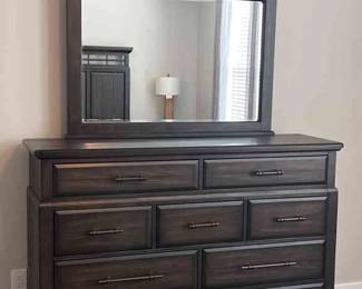 Tall Dresser with Mirror
