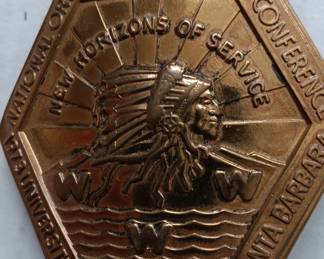 Belt Buckle, National Order of Arrow Conference 1973, U of Cal Santa Barbara