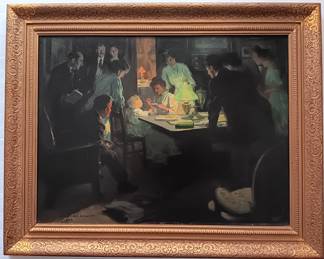 John Newton Howitt , 'His Royal Highness, 1908', Oil Painting, Frame 29x 23 Inch