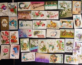 Vintage Post Cards: Easter & Greetings, 46 Cards