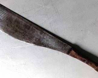 Antique Primitive Farm Plantation Tool- SUGAR CANE Machete, Republicana Dominica, 21.5 Inch
