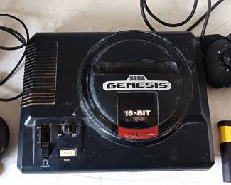 SEGA Genesis Console Model 1 (Model 1601) 
 2 controllers, RF switch, Power cord, 1 game ( La Russia) For Parts