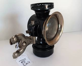 Antique 1890 Dietz Union Kerosene Driving  Carriage Lantern, Cracked Lens