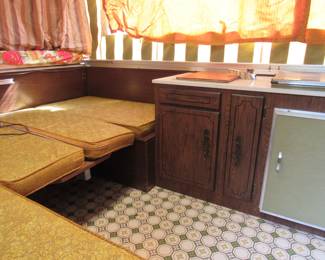 Four sleeping areas, two convert into sitting areas.  All cushions are reversible.