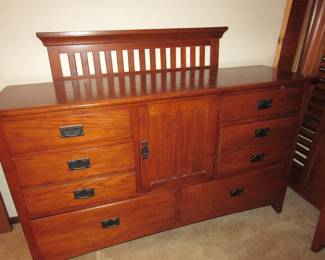 Dresser with matching mirror