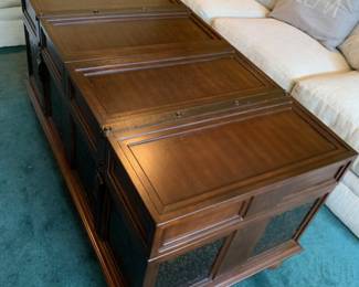 Coffee table with  tons of storage