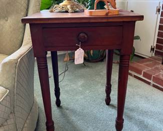 Antique One-Drawer Stand