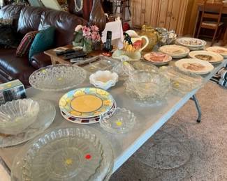Glass Bowls and Plates