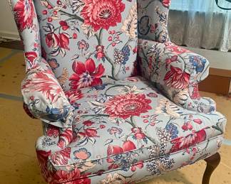 Pretty wing back chair.