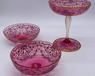 Venetian painted glass.