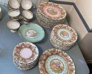 48 piece Vienna style dinnerware.