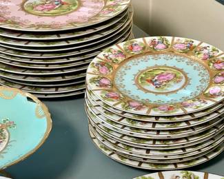 48 piece Vienna style dinnerware.