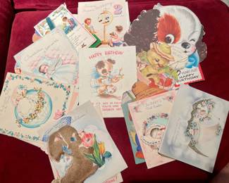 Vintage greeting cards.