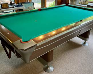 Fischer Billiards pool table.