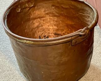 Vintage copper pot.