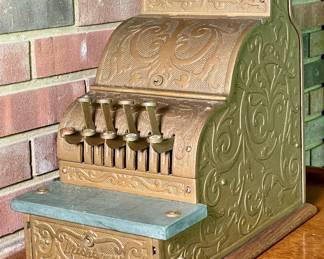 Michigan fancy "Ideal" cast iron candy store cash register.