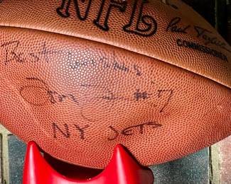 Signed Tom Tupa football.