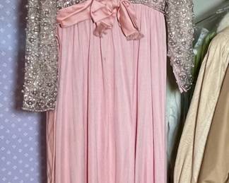 Vintage beaded evening gown.