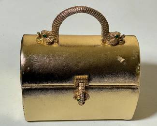 Vintage ARnold Scaasi serpent evening bag.