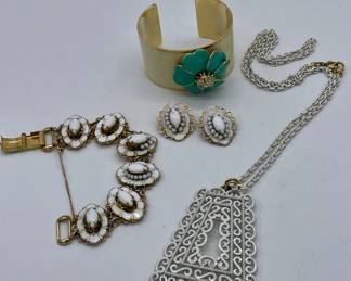 Vintage costume jewelry.