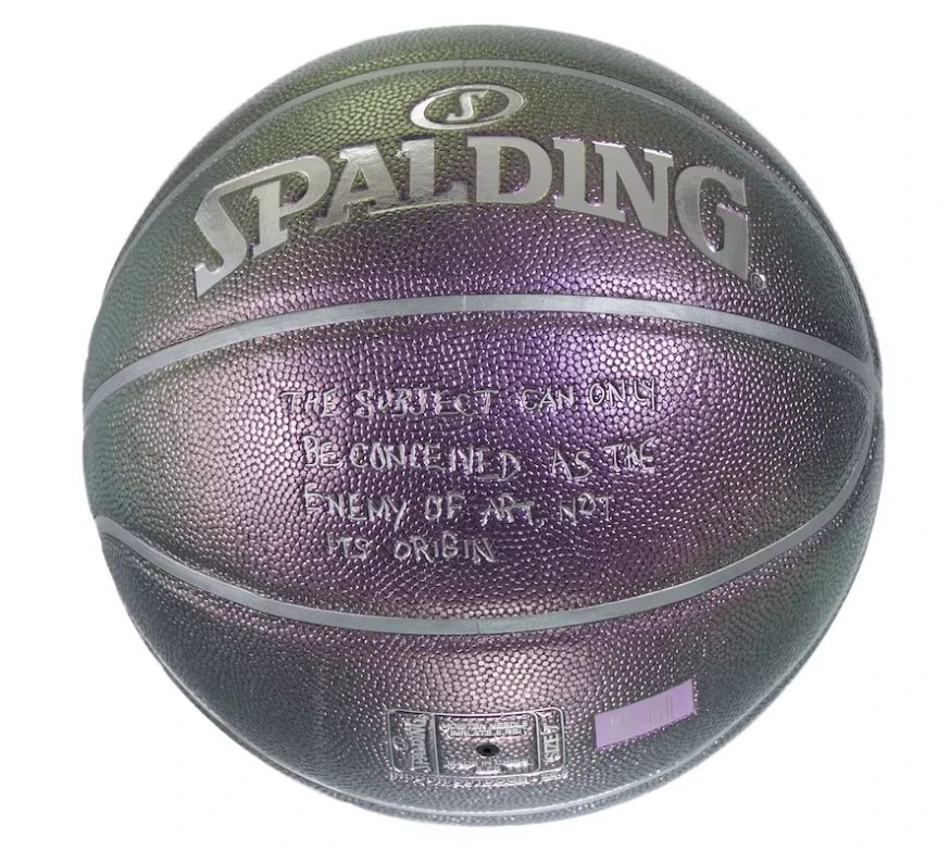 Rare Supreme Spalding Bernadette Corporation Iridescent Basketball, New
Lot #: 8