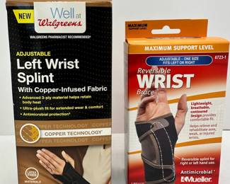 Mueller Reversible Wrist Brace & Walgreens Left Wrist Splint, New In Box
Lot #: 83
