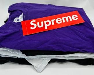 6 Supreme Hanes 100 Percent Cotton T-Shirts, Size Small, Some New, Some Lightly Used
Lot #: 33