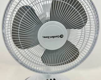 Comfort Zone 3 Speed Desk Fan #CZ121WT
Lot #: 80