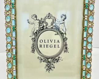 Olivia Riegel Rhinestone Picture Frame, For 5x7 Photo, New In Box, Purchased At Breakers Palm Beach
Lot #: 73