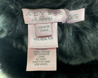 Calypso St Barth 100 Percent Real Fur Rabbit Neck Warmer Scarf, Purchased At Bergdorf Goodman
Lot #: 42