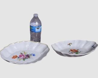 26. Two 2 Meissen Porcelain Dishes