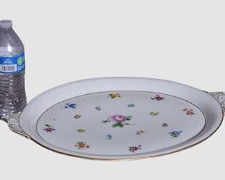 34. Meissen Porcelain Floral Pattern Tray