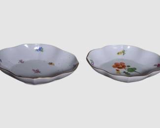142. Two 2 Meissen Porcelain Dishes