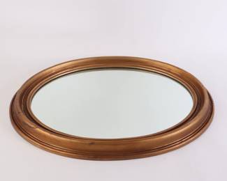 Lot 5621 Oval Gold Frame Wall Mirror