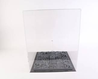 Lot 5837 Death Star Surface Squares  Display Case