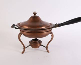 Lot 6276 Copper Fondue Pot with Base
