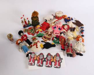 Lot 6278 Lot of Vintage Christmas Ornaments