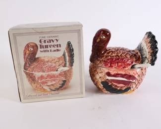 Lot 6284 Turkey Gravy Tureen with Ladle