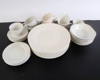 Lot 6296 Johnson Brothers White Ironstone Dinnerware