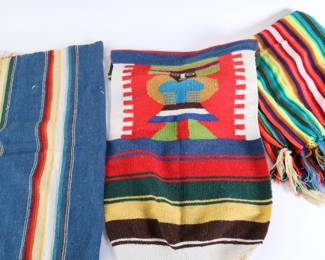 Lot 6317 Lot of 3 Southwestern Rug Tapestry