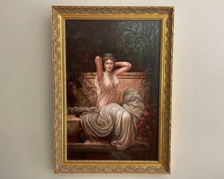 Lot 6534 Nude ish in the Garden  signed M Jackson