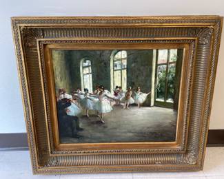 Lot 6540 The Rehearsal  Edgar Degas  Copy Reproduction  Ballerinas Art