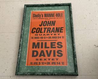 Lot 6545 John Coltrane  Miles Davis Concert Poster
