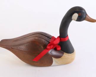 Lot 7158 Canadian Goose Decoy Wood Decor