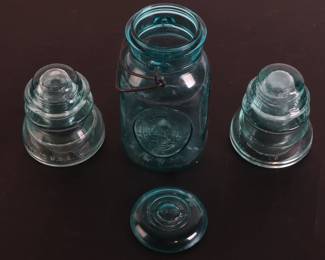 Lot 7170 Lot of Three Turquoise Decor